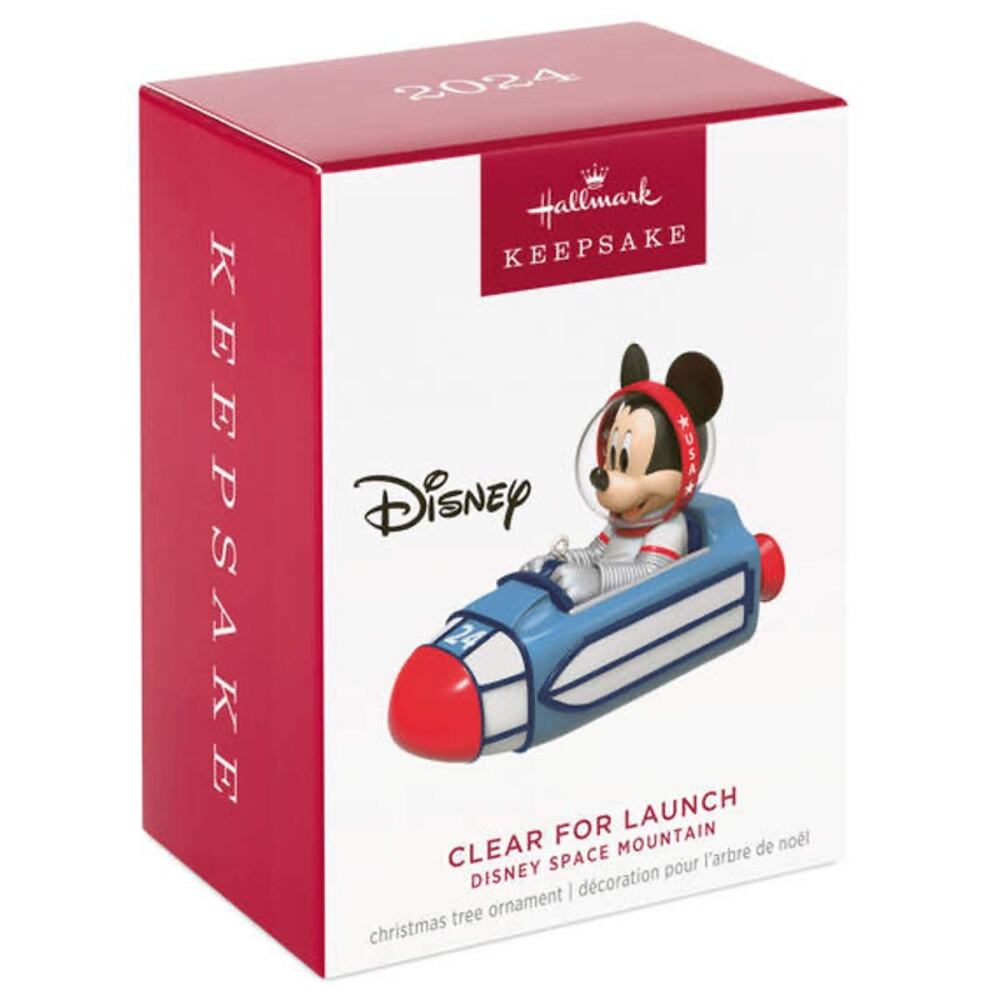 Hallmark Keepsake 2024 Disney Mickey Mouse Space Mountain Christmas Ornament